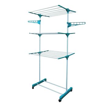 Tendedero Plegable De Metal Aluminio Homcom 157,5x54x101 Cm- Blanco con  Ofertas en Carrefour