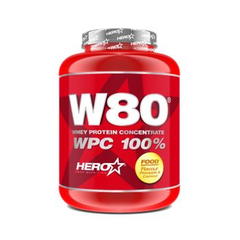 Proteína Sabor Piña-coco - 900g - W80 Hero Tech Nutrition