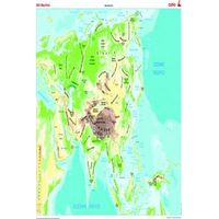 Mapa Mural Asia (físico/político) 1285x915mm