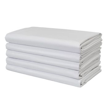 Pack De 5 Sábanas Bajeras Para Camas De 105 Cm, Calidad Especial Para Hostelería Y Alojamientos Turísticos