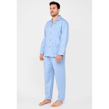 Pijama Hombre Largo Satén El Búho Nocturno