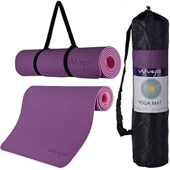 Esterilla De Yoga Y Pilates Gruesa Negra Bonplus con Ofertas en