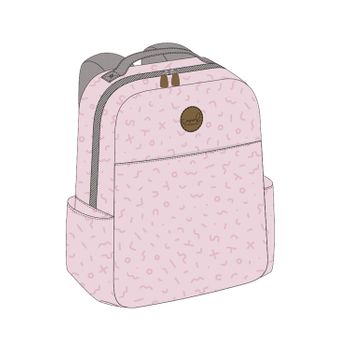 Mochila Con Cambiador Llama Rosa Bimbidreams