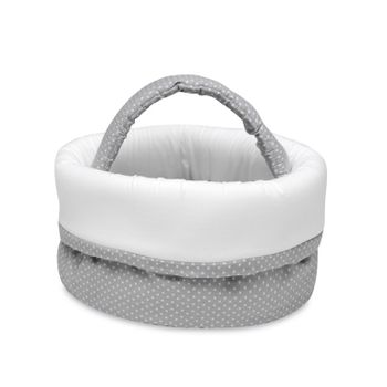 Cesta Para Bebes Pirulos Luna Gris