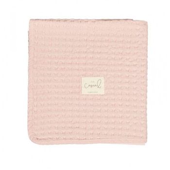 Manta Crochet 95x75 Dream De Bimbi Dream, Color:rosa