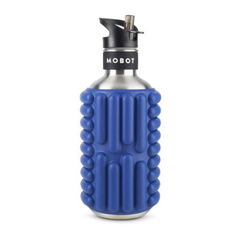 Botella Deportiva - Función De Rollo De Masaje 2 En 1 | Práctico Y Versátil | Azul | Trendyflair