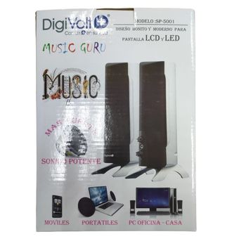 Altavoces Pantalla Lcd Y Led "music Guru"