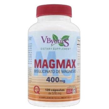 Magmax Bisglicinato De Magnesio 400 Mg Vbyotics 120 Cápsulas