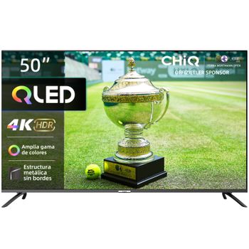 Tv Qled 50" Chiq U50qm8e, 4k Uhd, Marco Ultrafino Sin Bisel, Wifi Dualband 2.4/5g