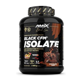 Amix - Black Cfm Isolate 2 Kg - Proteína De Alta Calidad -  Sabor: Tarta De Chocolate