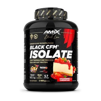 Amix - Black Cfm Isolate 2 Kg - Proteína De Alta Calidad -  Sabor: Tarta De Queso