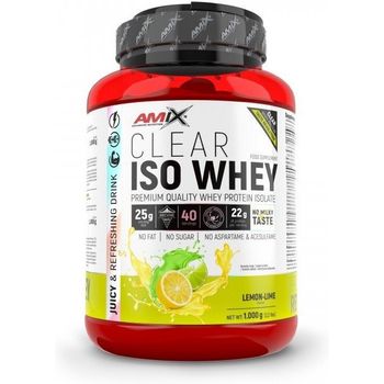 Amix Clear Iso Whey Protein 1 Kg - Aisaldo De Proteína De Suero Cristalina, Sabores Refrescantes / Promueve El Aumento Y Mantenimiento De La Masa Muscular + Fácil Disolución