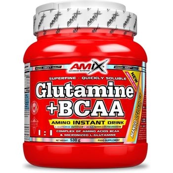 Amix Glutamina + Bcaa 530 Gr - Retrasa La Fatiga Y Acelera La Recuperación De Entrenamientos Intensos