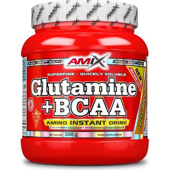 Amix Glutamina + Bcaa 300 Gramos Aminoácidos - Retrasa La Fatiga Y Acelera La Recuperación