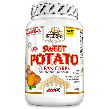 Amix Sweet Potato Clean Carbs 1 Kg - Harina De Boniato En Polvo, Rica En Hidratos De Carbono / Ideal Para Batidos Y Recetas