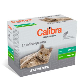 Calibra Cat Sterilised Pouch Multipack Caja 12x100gr