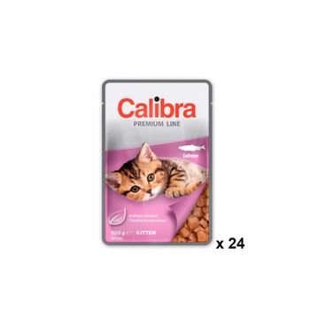 Calibra Cat Kitten Pouch Salmon Caja 24x100gr