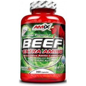 Beef Extra Amino Aminoacidos Puros De Carne De Vacuno, Aumento Masa Muscular 360 Capsulas