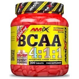 Amix Pro Bcaa 4:1:1 300 Tabs - Contibruye A La Recuperación Muscular + Contiene Aminoácidos Esenciales