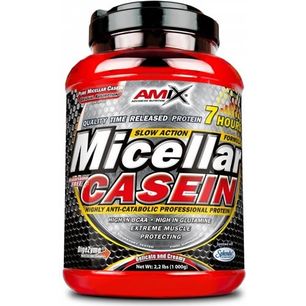 Amix Micellar Casein 1 Kg - Proteína De Liberación Sostenida + Contibruye A Incrementar La Masa Muscular Libre De Grasa