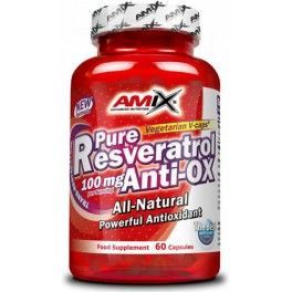 Amix Pure Resveratrol Anti-ox 60 Cápsulas X 50 Mg - Gran Efecto Antioxidante / Cápsulas Vegetarianas V-caps