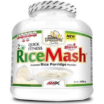 Amix Ricemash Mr Poppers 1,5 Kg - Harina De Arroz Blanco - Bajo En Grasas / Sin Azúcar