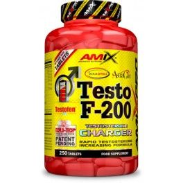 Amix Pro Testo F-200 250 Tabletas - Aumenta El Nivel De Testosterona, Aporta Fuerza Y Resistencia