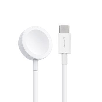 Cable Magnético Apple Watch Power 3w Conector Usb-c 1,2m Swissten Blanco