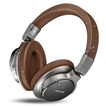 Cascos Bluetooth 5.3 Extra-bass Micrófono Ipx3 Plegable Swissten Marron