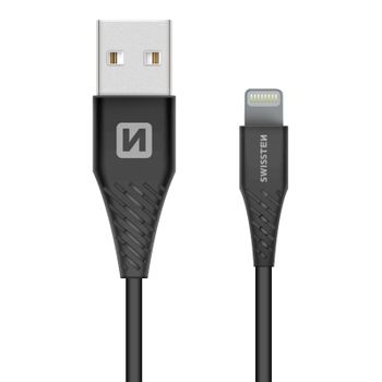 Cable Usb-c A Usb Tipo C Carga Rápida 3a 40cm Swissten - Negro con