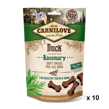 Carnilove Canine Snack Semi Humedo Pato Romero Caja 10x200gr