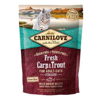 Carnilove Feline Adult Sterilised Fresh Carpa Trucha 400gr