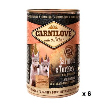 Carnilove Canine Puppy Salmon Pavo Caja 6x400gr