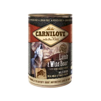 Carnilove Canine Adult Cordero Jabali 1x400gr Comida Húmeda Para Perros