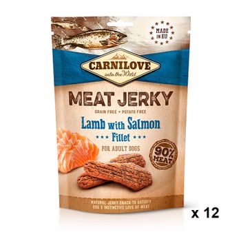 Carnilove Jerky Cordero Y Salmon Filetes 12x100gr