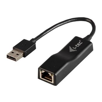 I-tec Usb 2.0 Fast Ethernet Lan Network Adaptador Advance 10/100 Mbps, Alámbrico, Usb, Ethernet, 100 Mbit/s, Negro