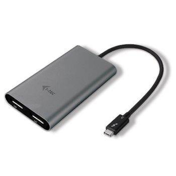 I-tec Thunderbolt 3 Dual Adaptador, Usb Tipo C, 1.2a, 5120 X 2880 Pixeles, 16/32 Bit, 40