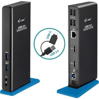 Estación De Acoplamiento Universal Para Portátil Usb 3.0 / Usb-c I-tec