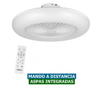 Ventilador De Techo Sin Aspas Noaton 11055w Callisto / 55cm / Con Luz Led Y Mando