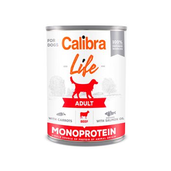 Calibra Dog Life Lata Adult Ternera Con Zanahorías 6x400gr