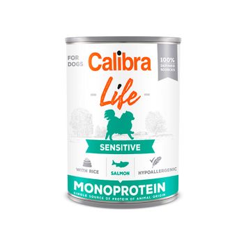 Calibra Dog Life Lata Sensitive Salmon Y Arroz 6x400gr