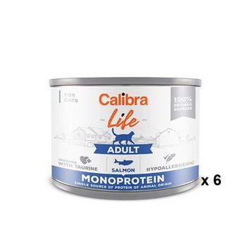 Calibra Cat Life Lata Adult Salmon 6x200gr