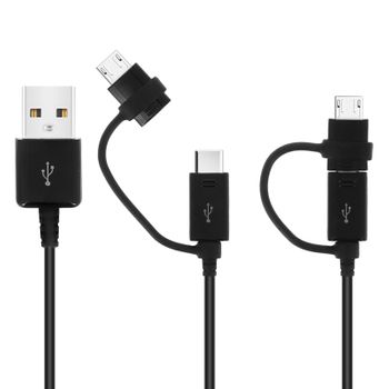 Cable Micro-usb / Usb De Tipo C A Usb 2 En 1 1,5 M Samsung - Negro