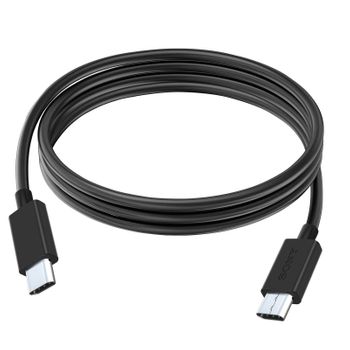 Cable De Carga Y Sincronización Usb-c A Usb-c 1m Original Sony Negro