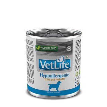 Vet Life Dog Hypoallergeni Trucha Caja 6x300gr Húmedo Veterinario Para Perros Farmina