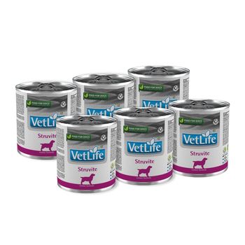 Vet Life Dog Struvite Caja 6 X 300 G Húmedo Veterinario Para Perros Farmina