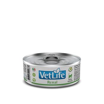 Fórmula Felina Vet Life Cat Renal Comida Húmeda Para Gatos Farmina 12x85gr