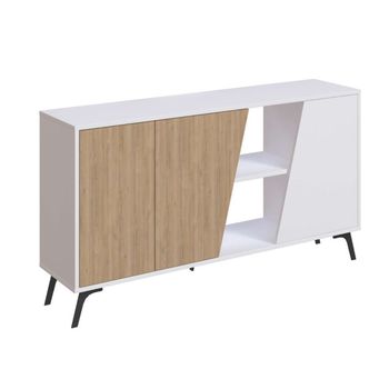 Consola Fiona | Venprodin | 150 Cm | Blanco - Roble