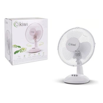 Ventilador De Sobremesa Kiwi Blanco 25w (ø 23 Cm)