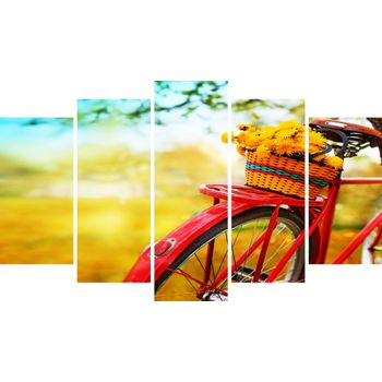 Cuadro Bicycle, 100 X 3 X 60 Cm, Color Multicolor